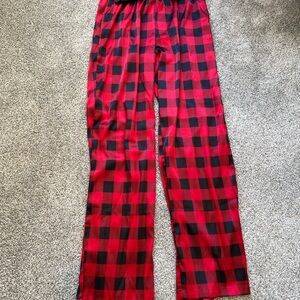 Tahari Red and Black Buffalo Plaid Pajama Pants